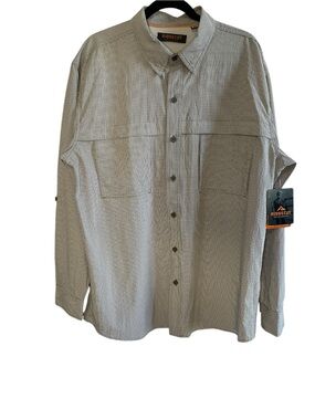Ridgecut Toughwear Long Sleeve Frank Field Button Up Shirt Men’s XLT Green/Olive